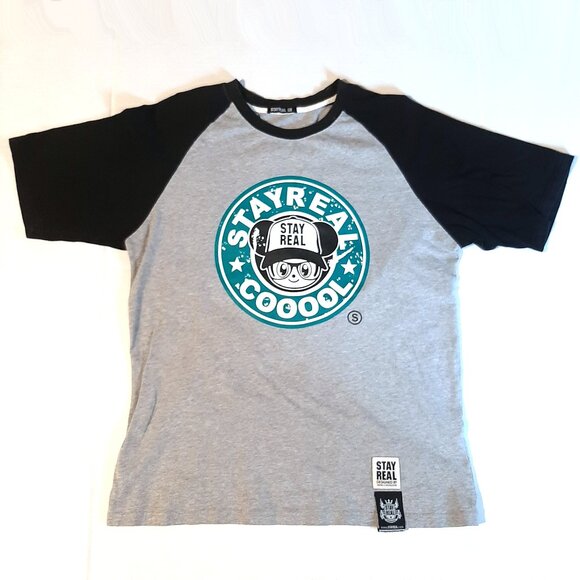 StayReal Stay Real Cool shirt size XL short sleeve Raglan Ashin x NO2GOOD tee - Picture 7 of 8